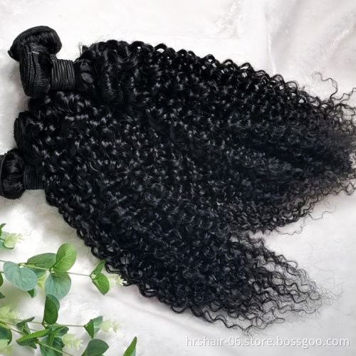 Jerry curly Wholesale price Human Hair Weave Bundle with closure Cuticle Aligned Hair Free Sample 8A Silky Brazilian Hair Bundle